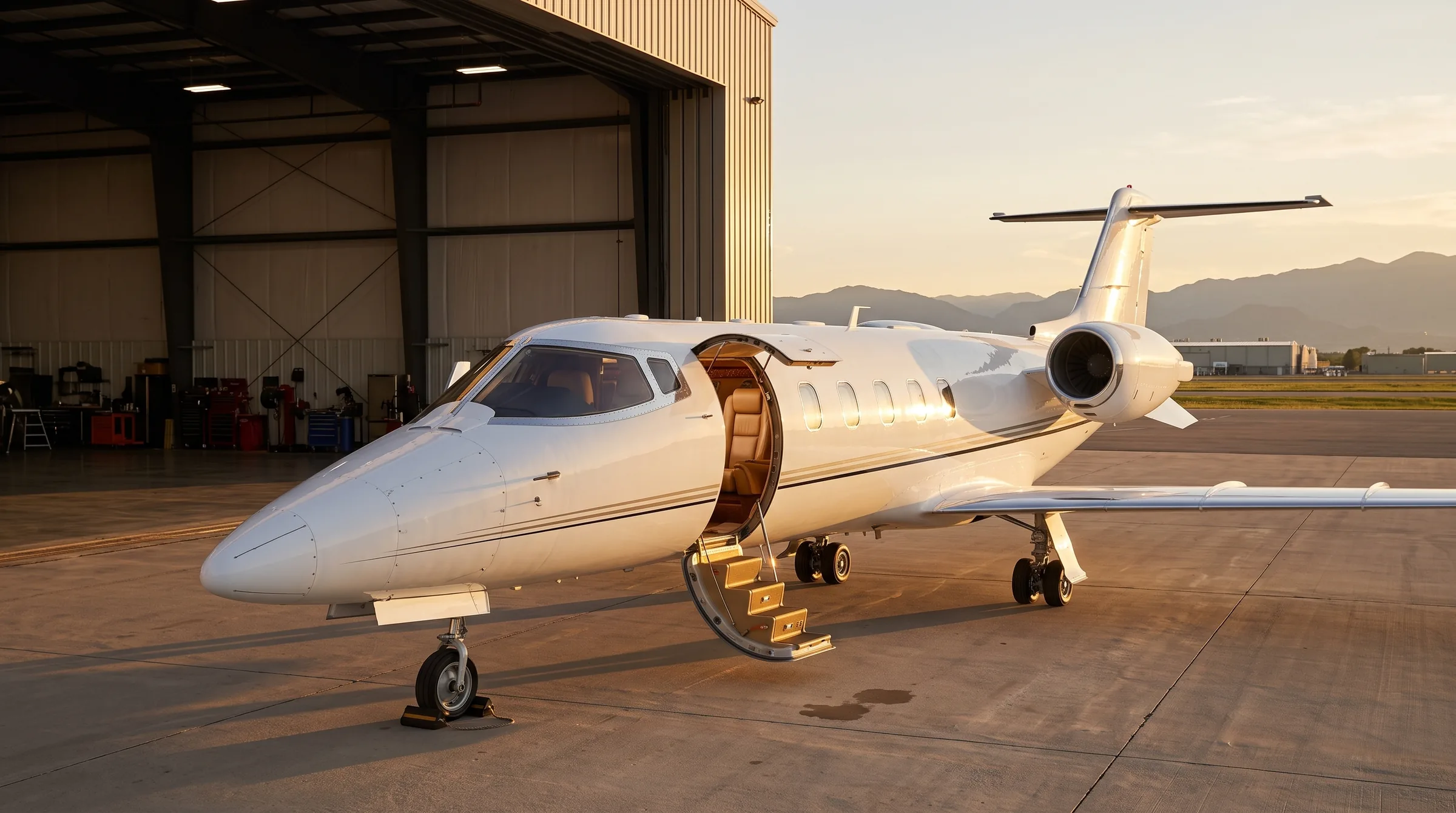 Learjet 55 de la flota Fly Select