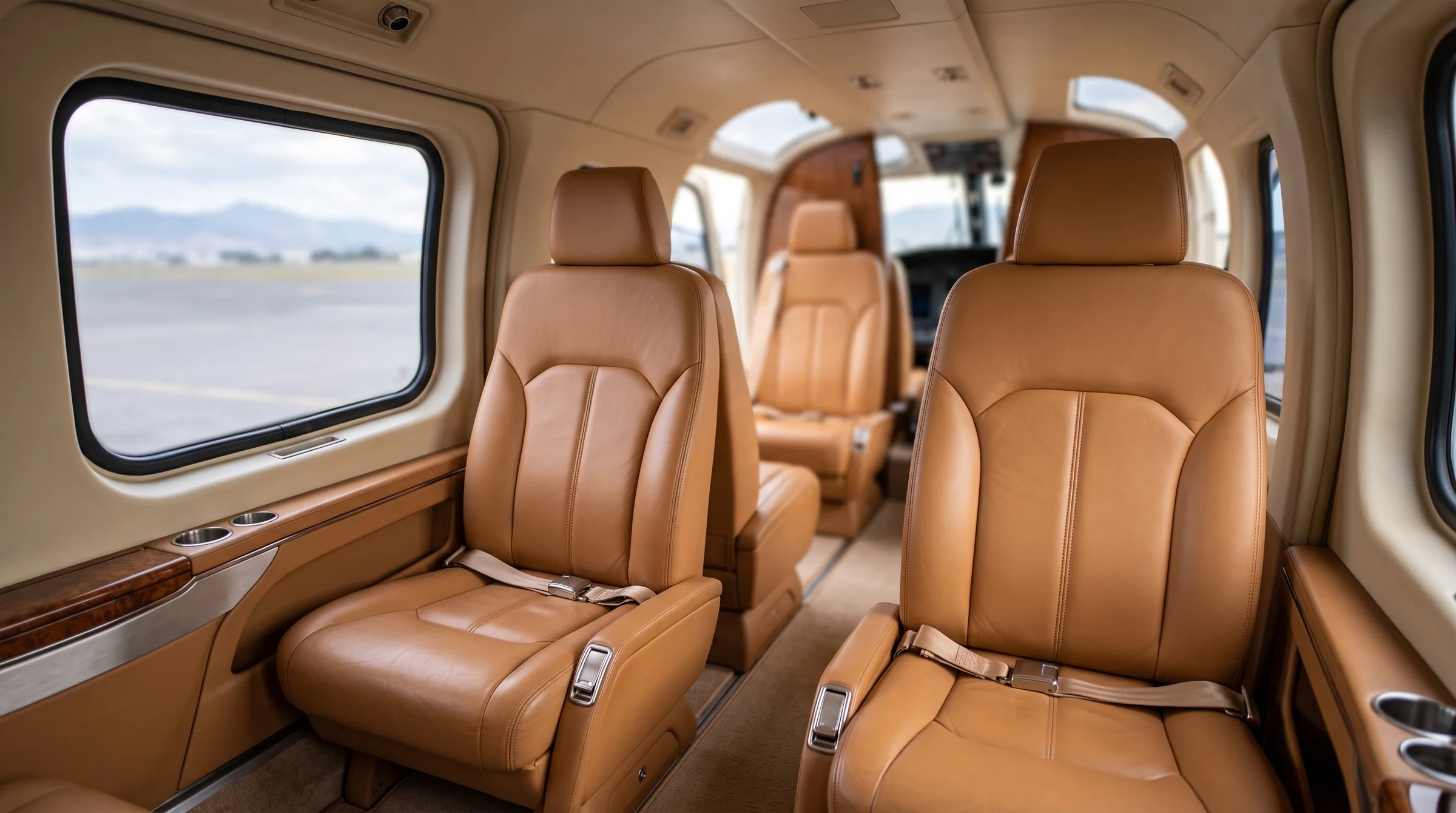 Interior del helicóptero Agusta A109
