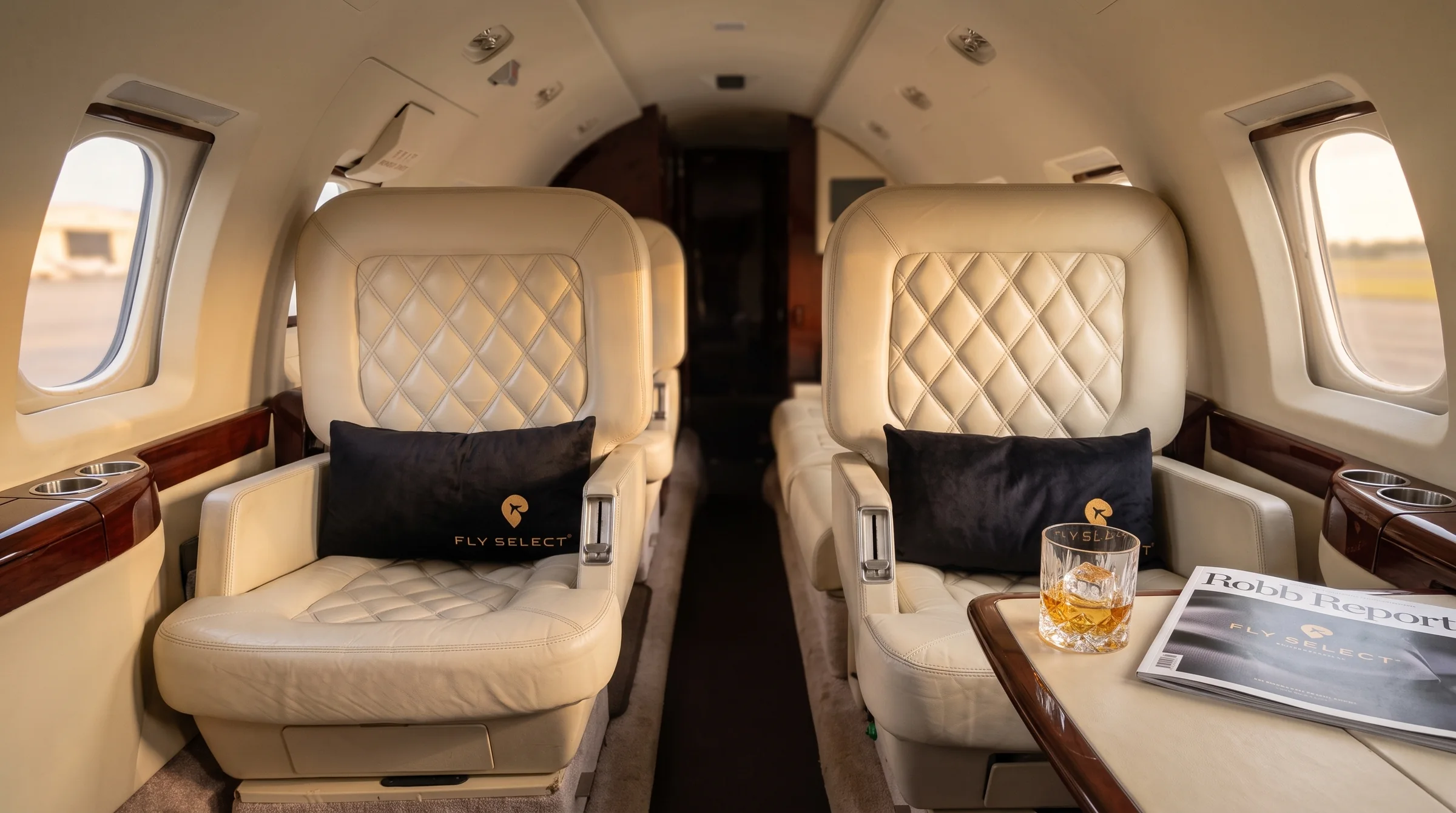 Interior del Hawker 800