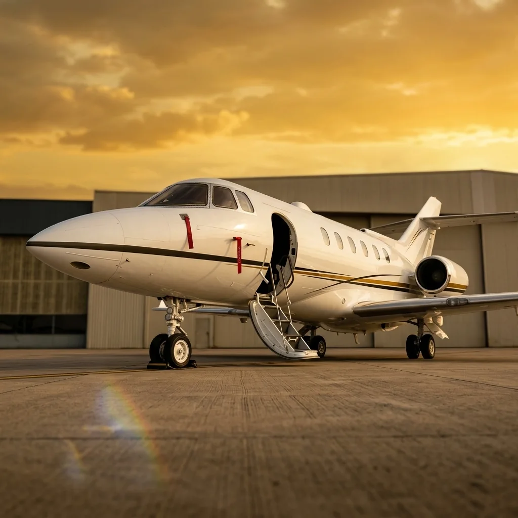 Detalle del Hawker 800