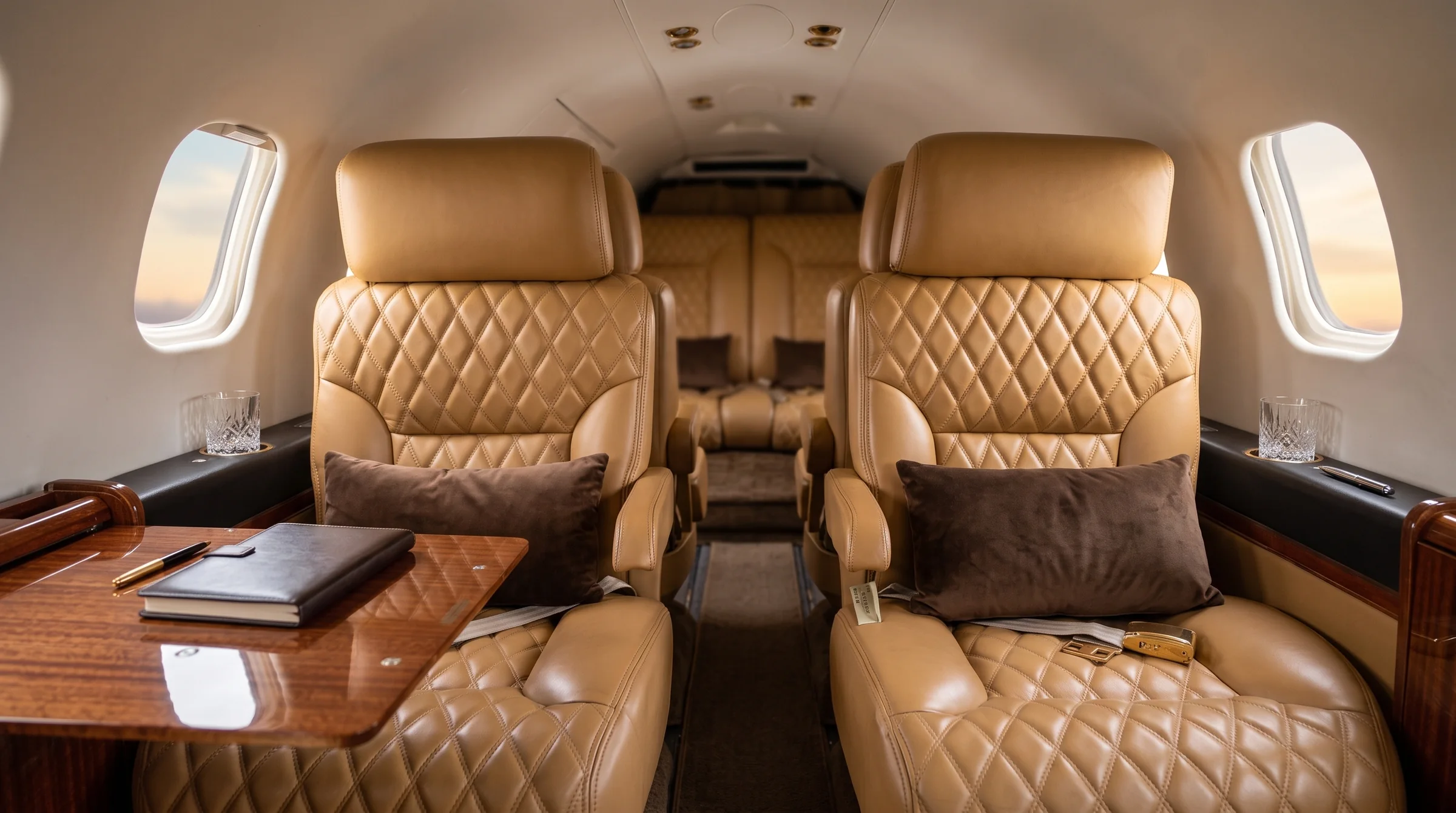 Interior del Learjet 35