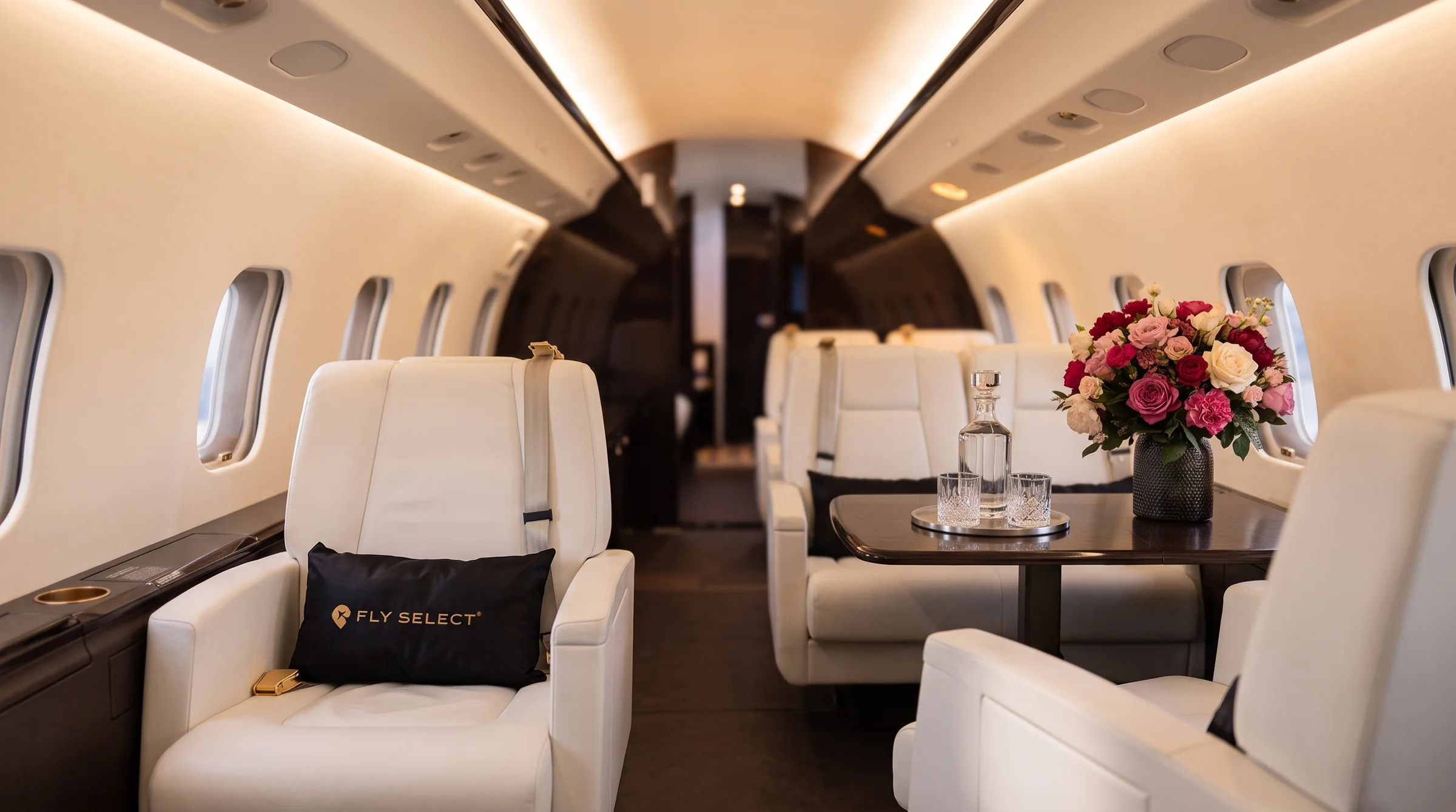 Global Express Fly Select, mesa de cabina